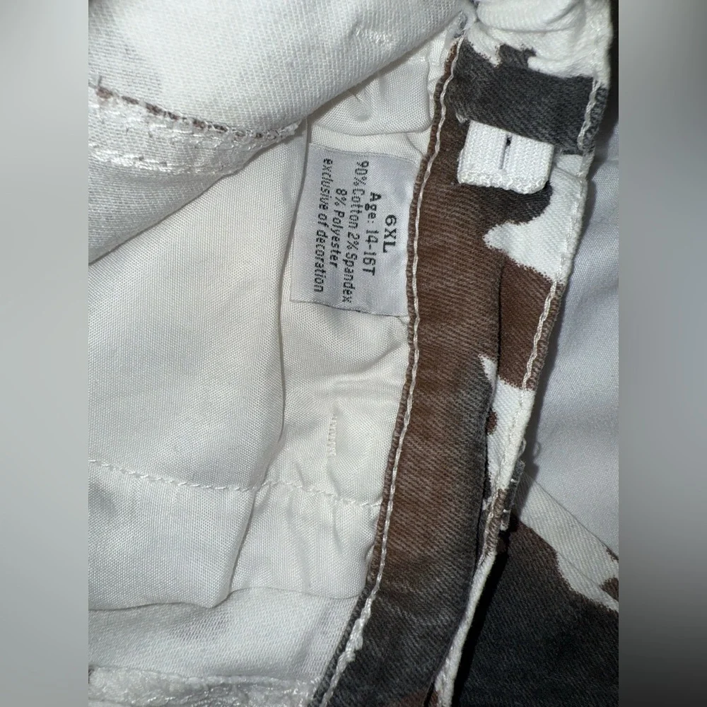 Bundle Kids' Brown and White Animal Print Jeans‎